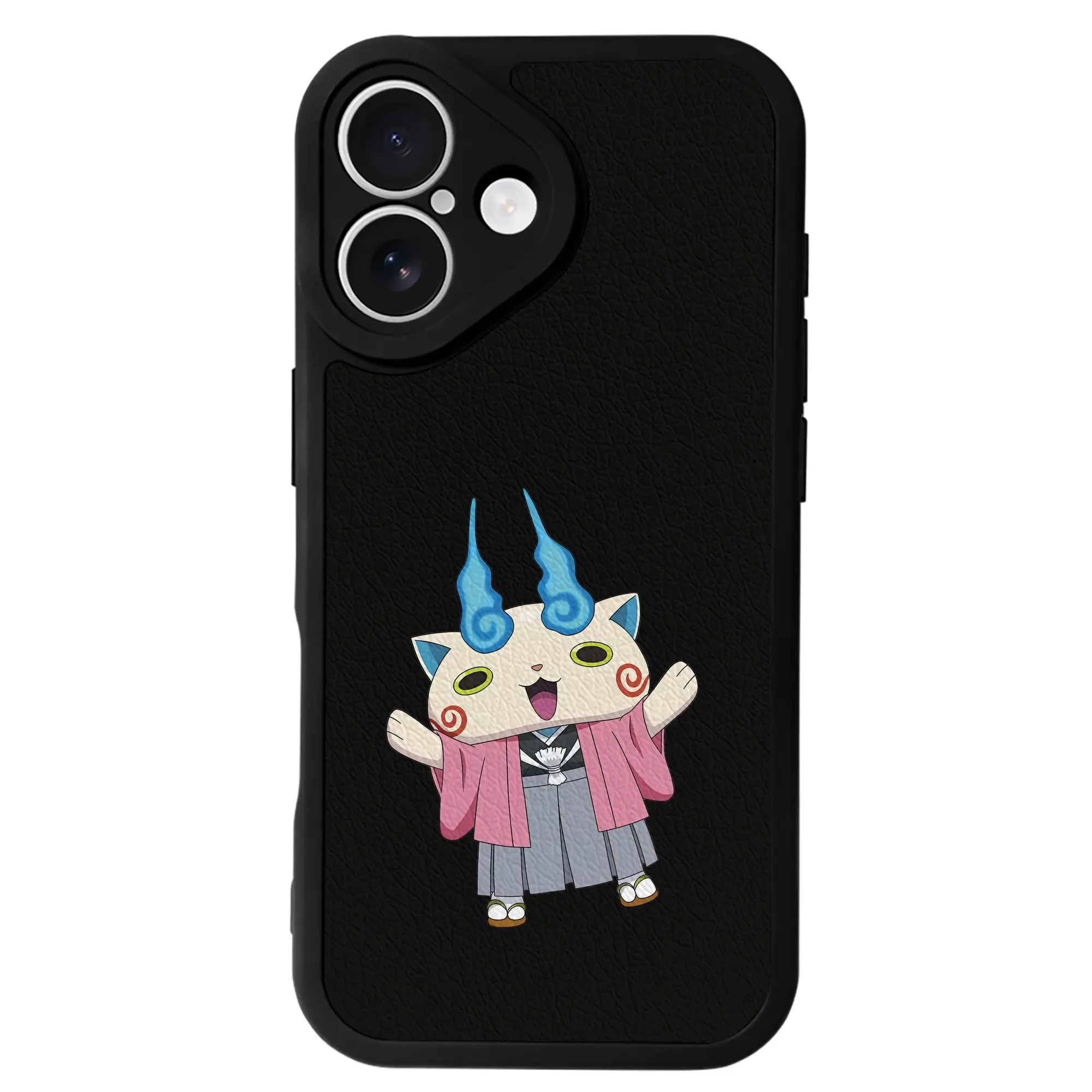 妖怪ウォッチ グッズ,コマさん - IPhone 16シリーズ対応 ・ シリコンスマホケース ・ レザー調 ・ 高精度フィット ・ 耐衝撃 ・ ワイヤレス充電対応 ・ 精密カット